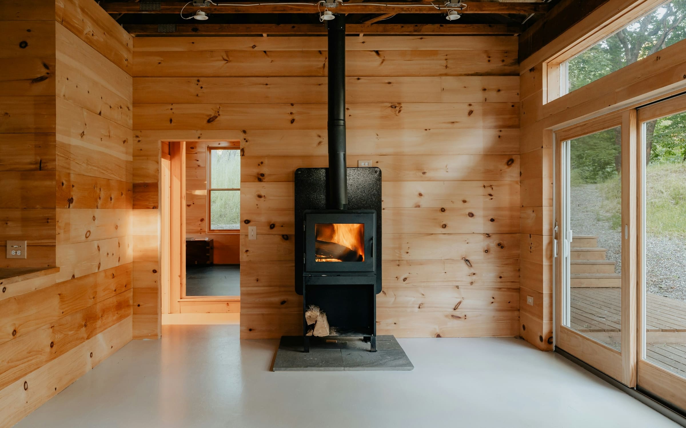 自然の中のコテージ