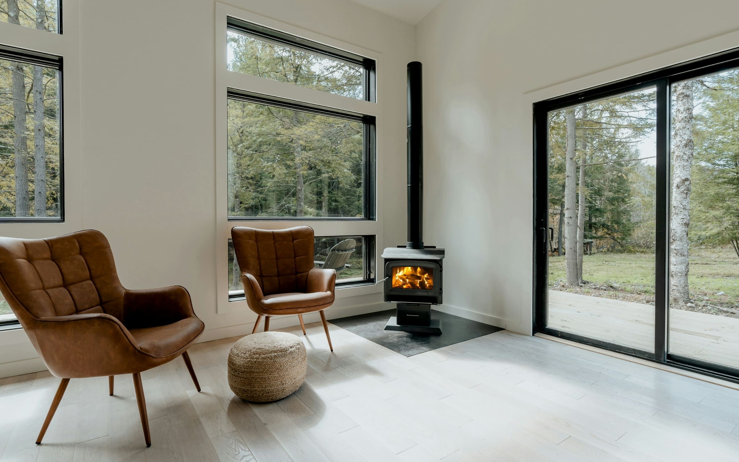 自然に囲まれた施設